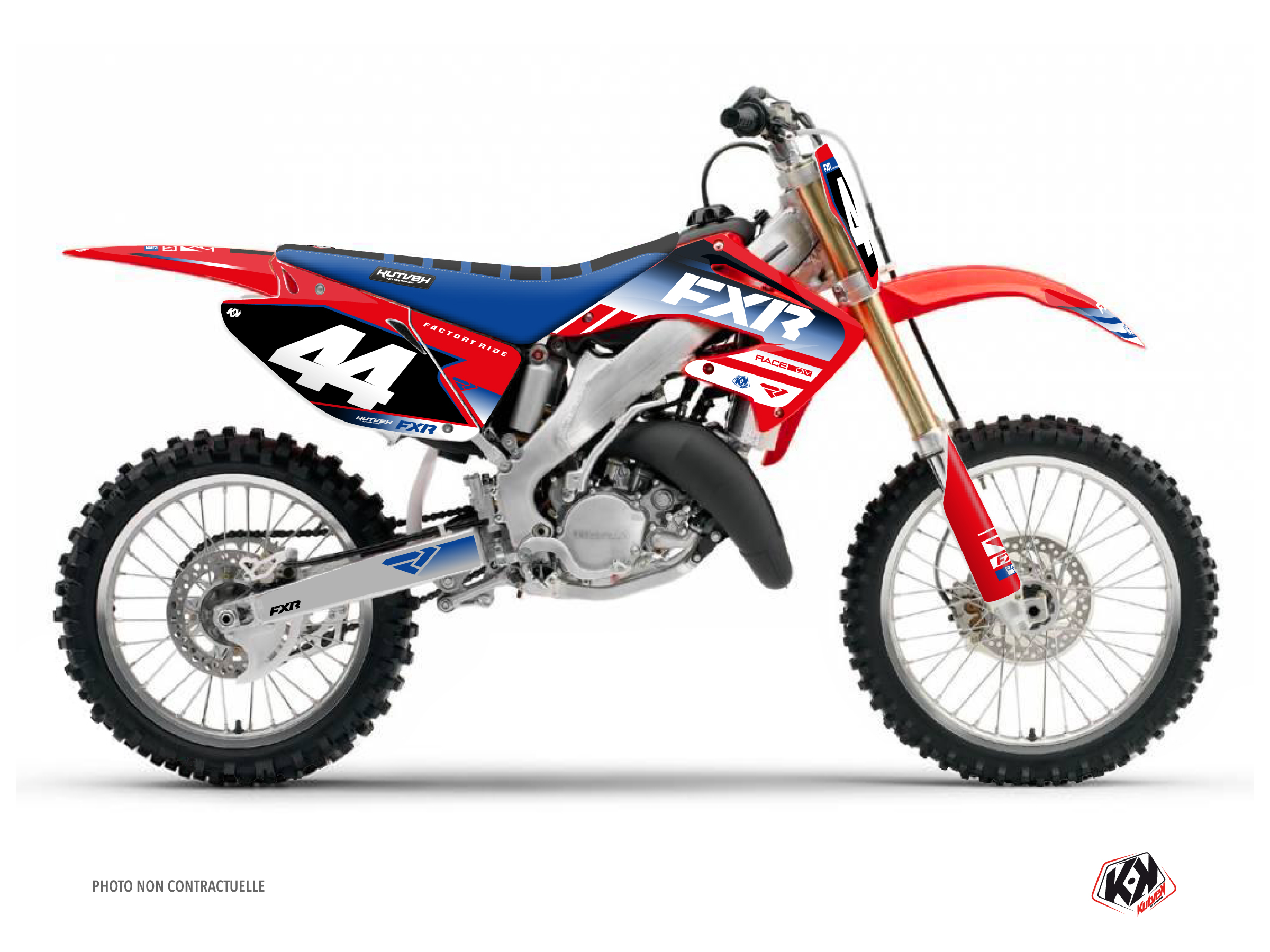 Kit Déco Motocross Fxr Revo Honda Cr 125 Rouge