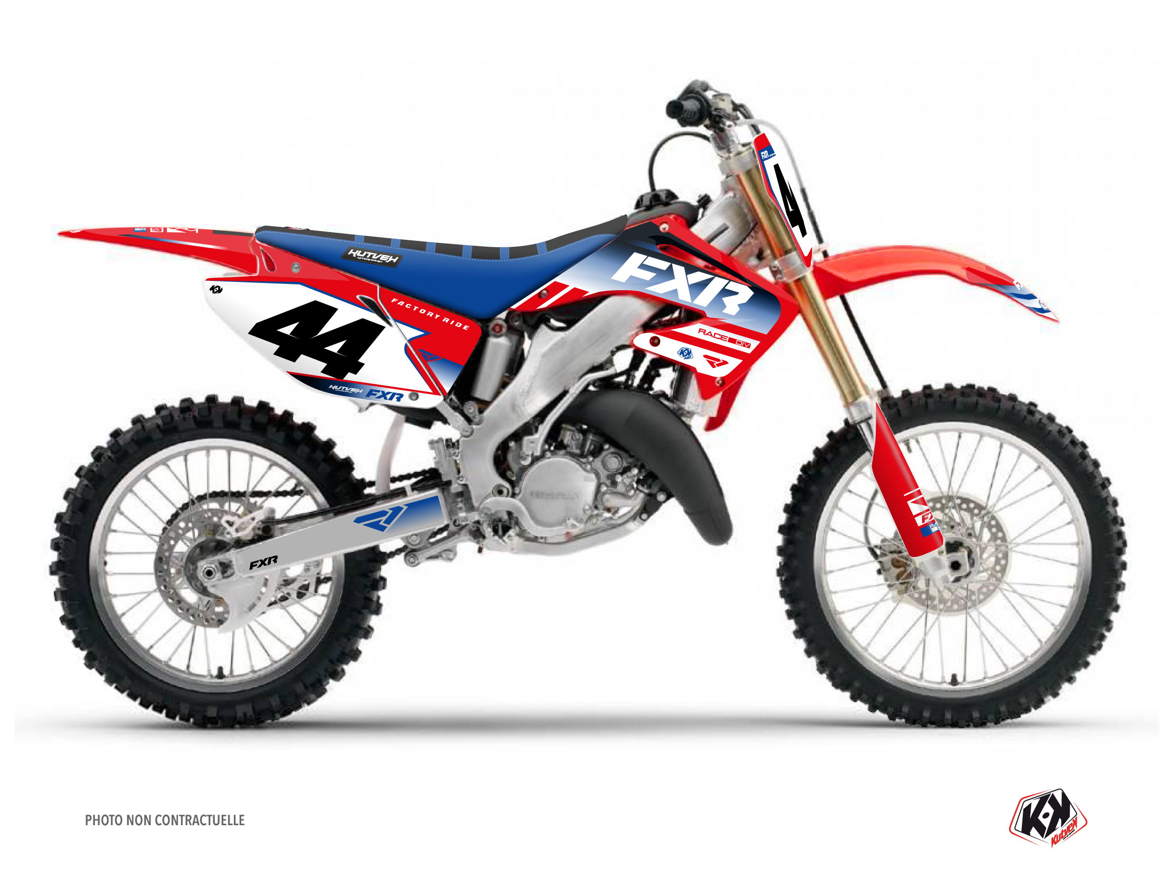 Kit Déco Motocross Fxr Revo Honda Cr 250 Rouge