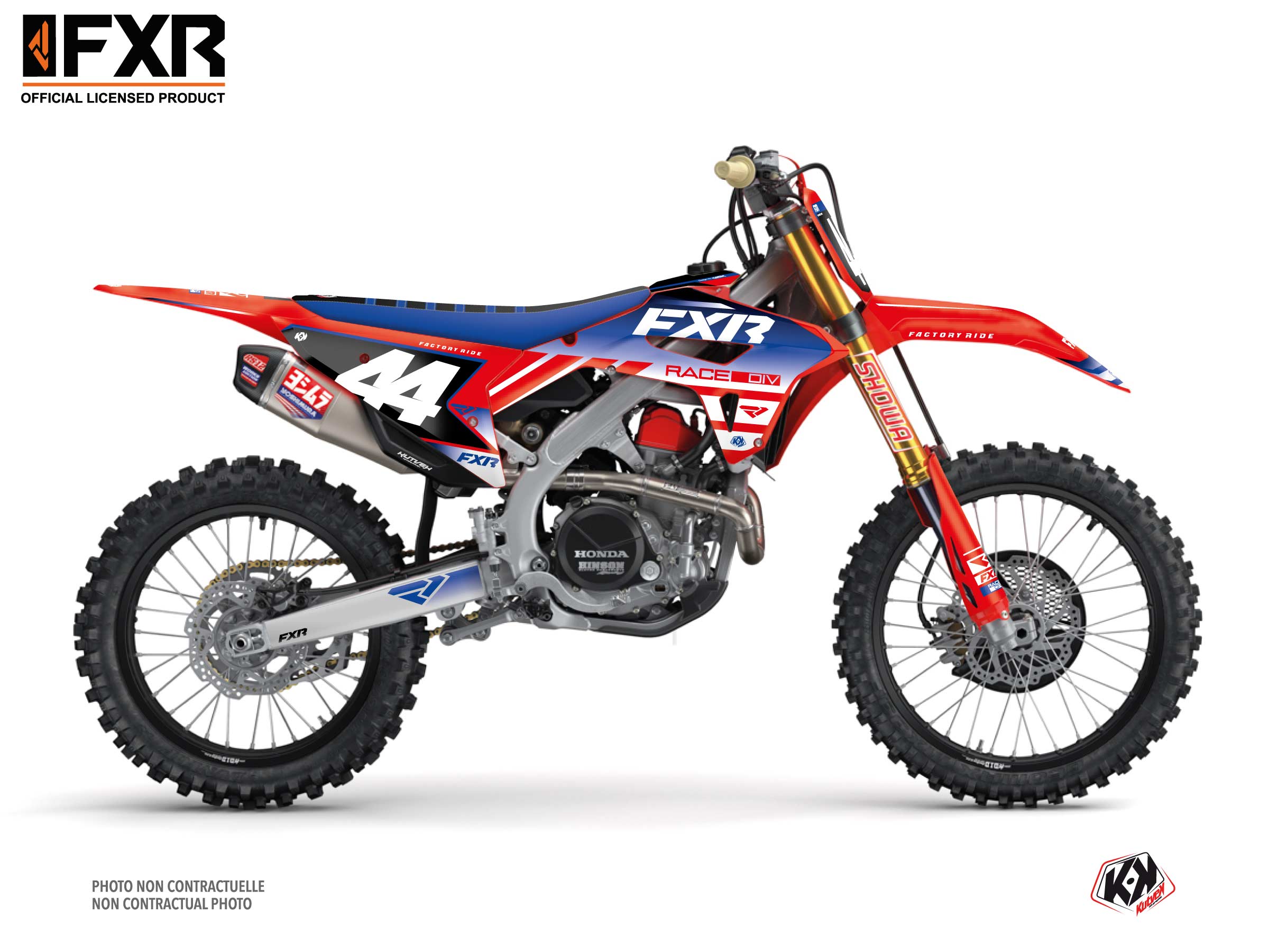 Kit Déco Motocross Fxr Revo Honda Crf 250 R Rouge