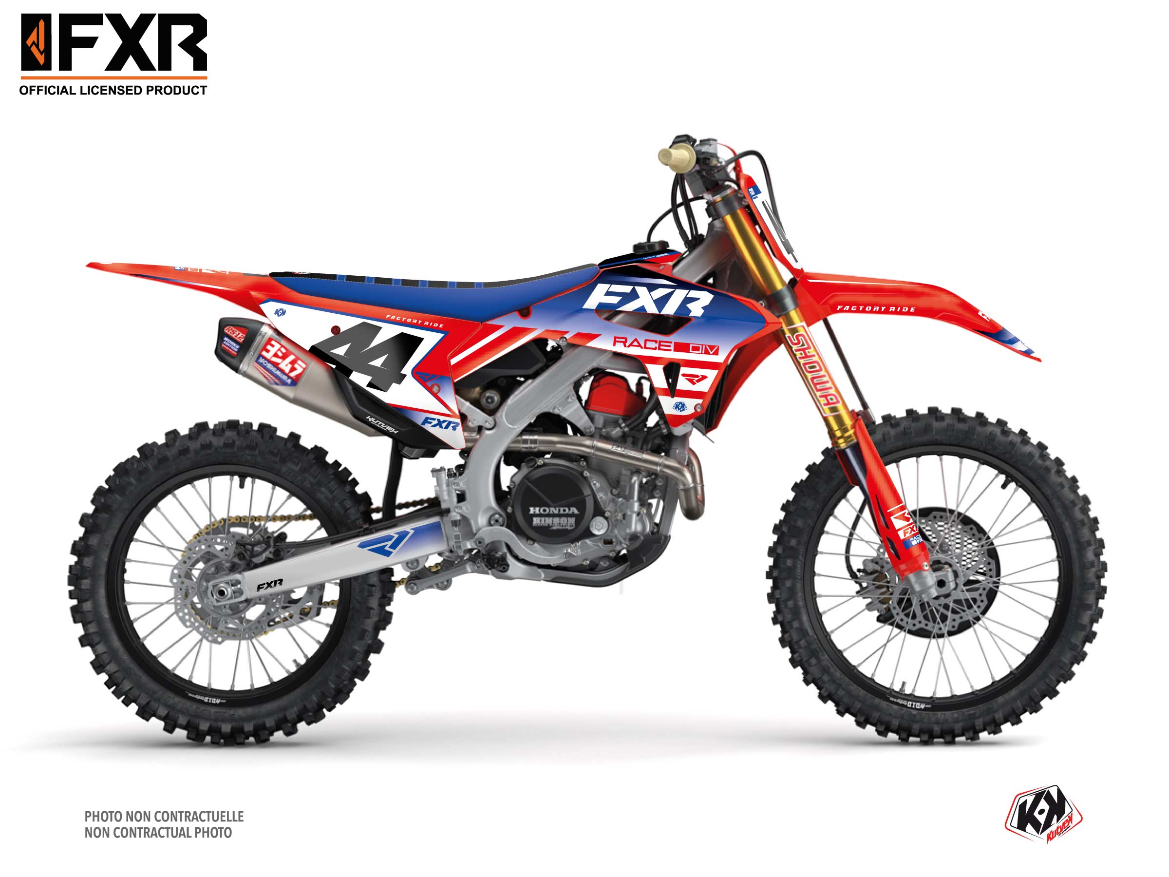 Kit Déco Motocross Fxr Revo Honda Crf 450 R Rouge