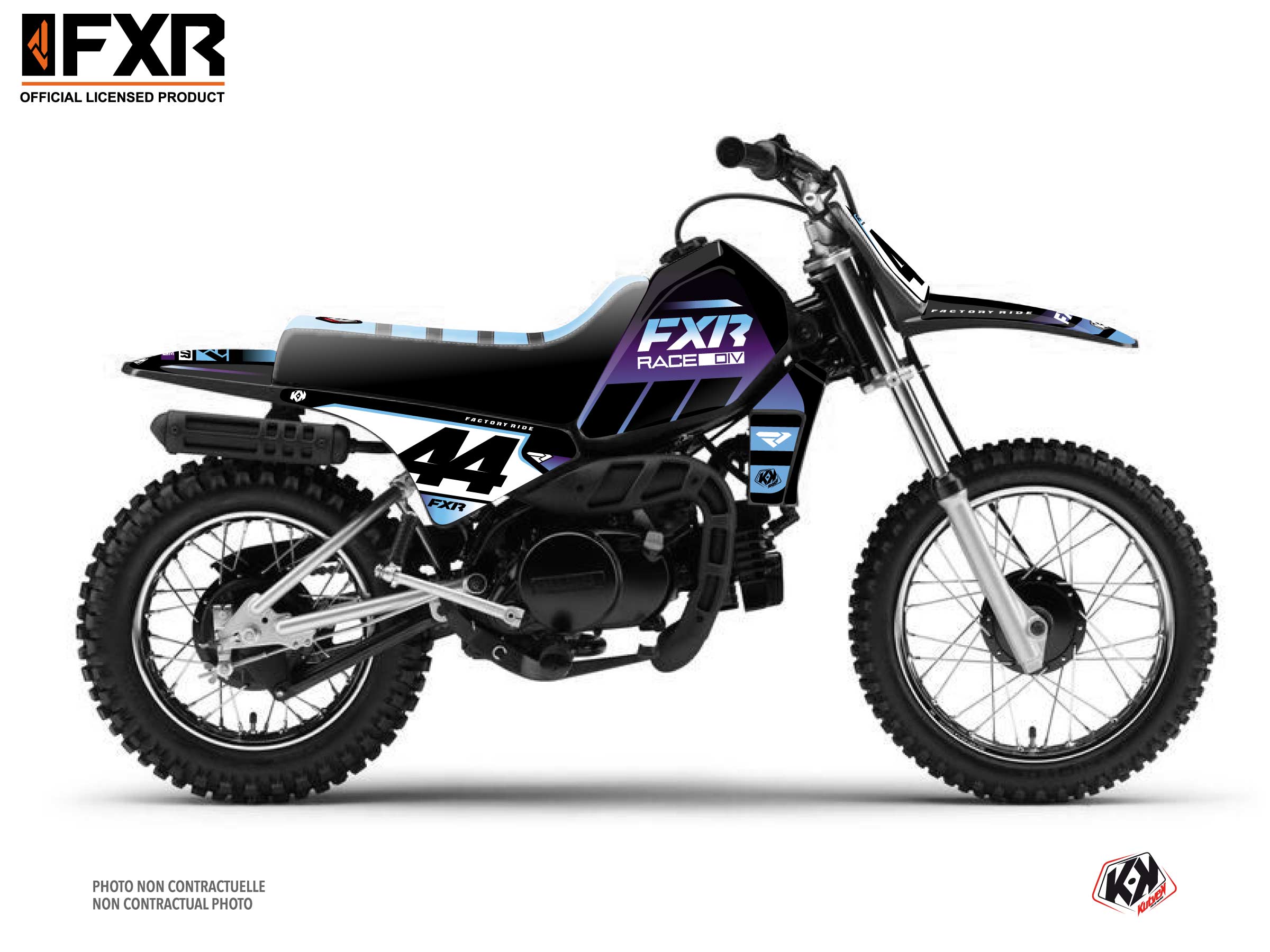 Kit Déco Motocross Fxr Revo Yamaha Pw 80 Violet