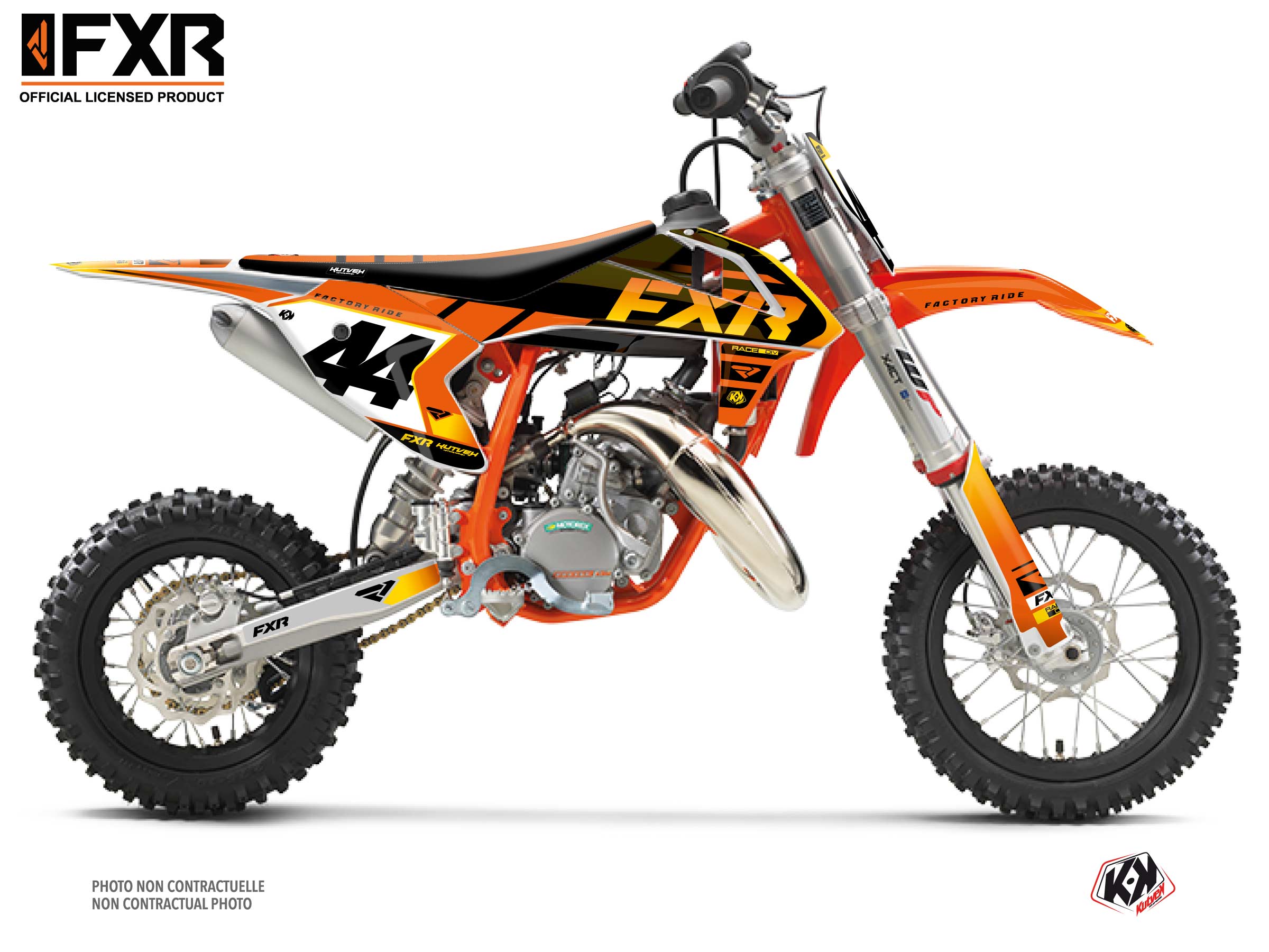 Kit Déco Motocross Fxr Revo Ktm Sx 50 Orange