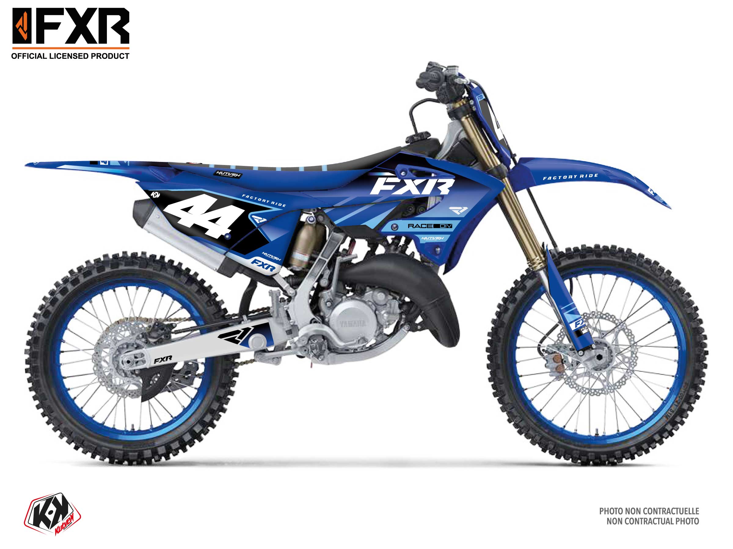 Kit Déco Motocross Fxr Revo Yamaha Yz 125 Bleu