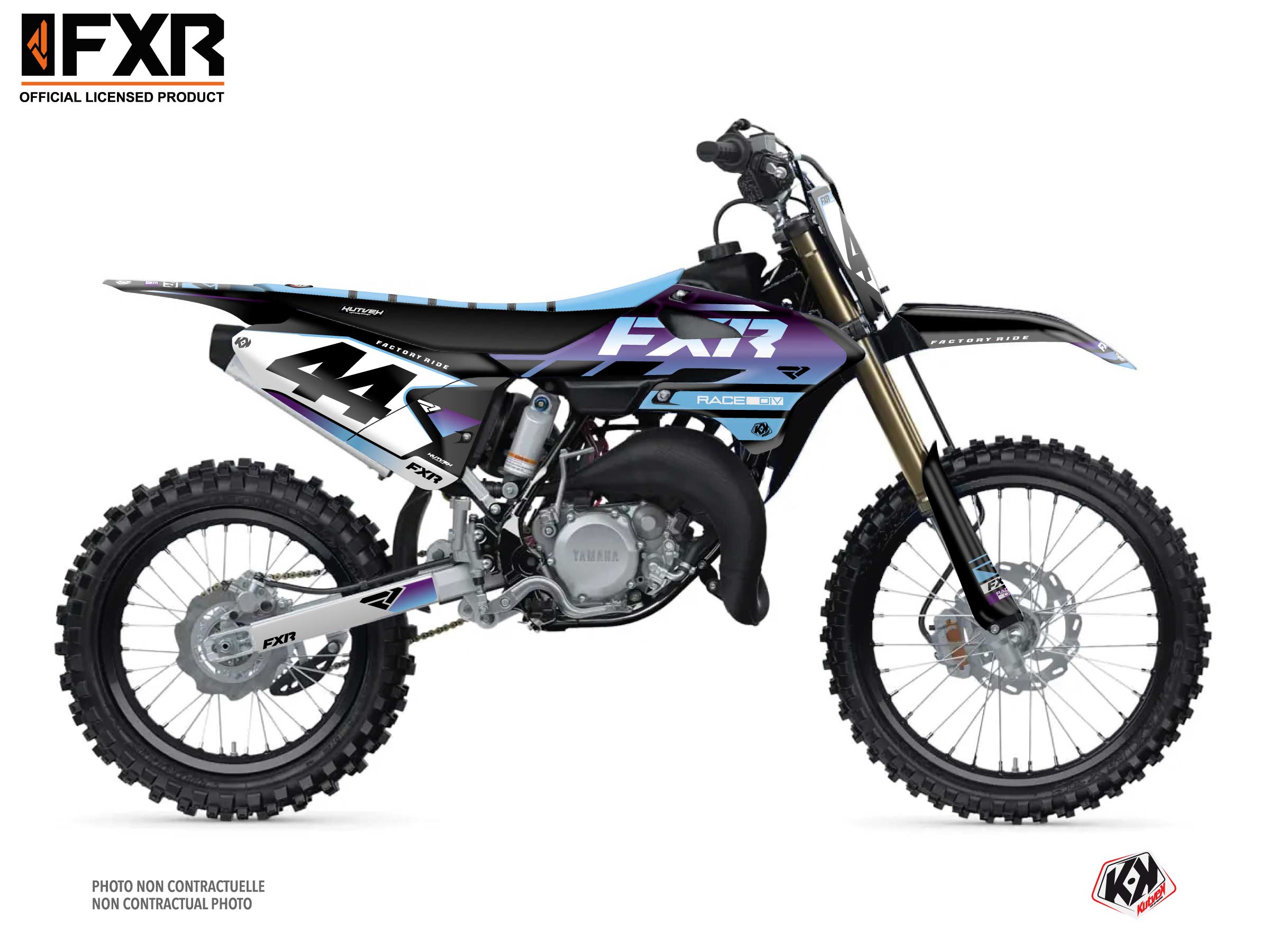 Kit Déco Motocross Fxr Revo Yamaha Yz 85 Violet