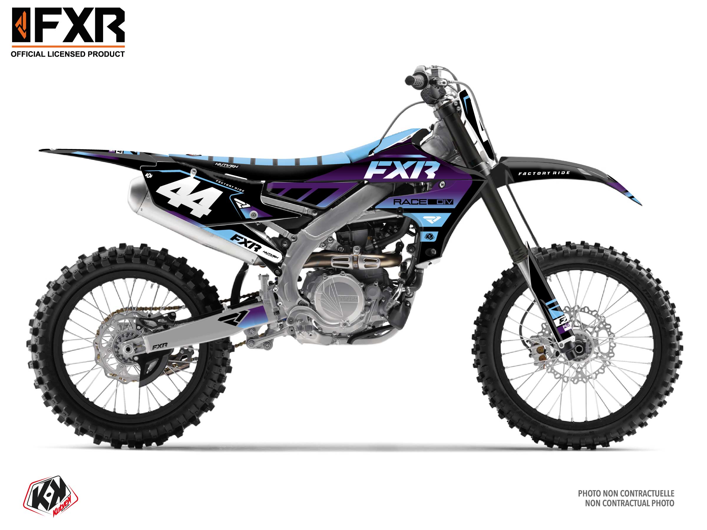 Kit Déco Motocross Fxr Revo Yamaha Yz 250 F Violet