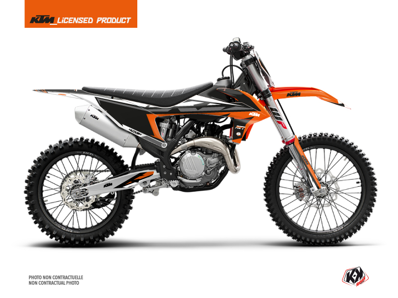 KTM 125 SX Dirt Bike Rift Graphic Kit Orange Black