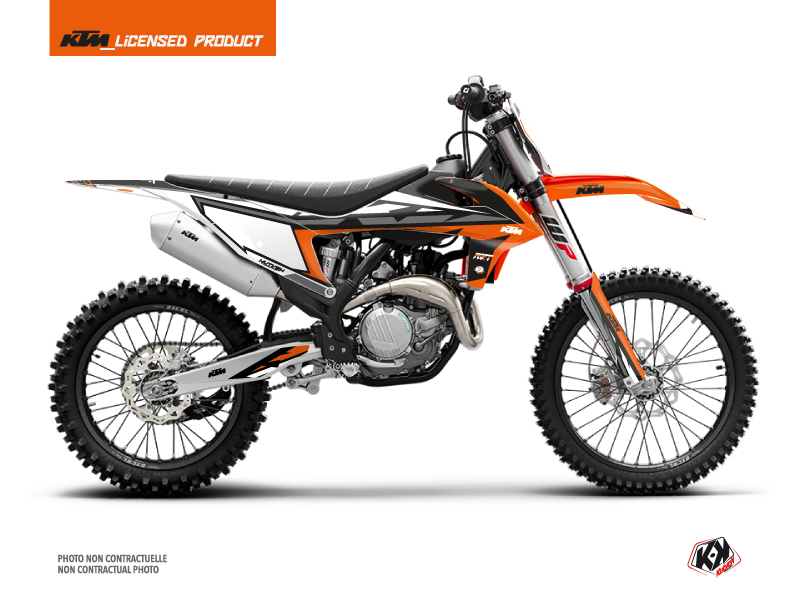 KTM 450 SXF Dirt Bike Rift Graphic Kit Orange Black