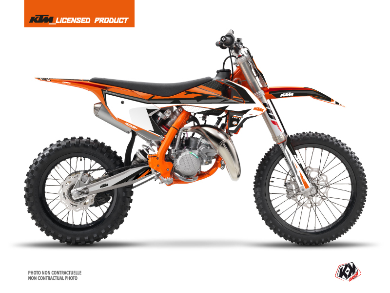 Kit Déco Moto Cross Rift KTM 85 SX Noir Orange 