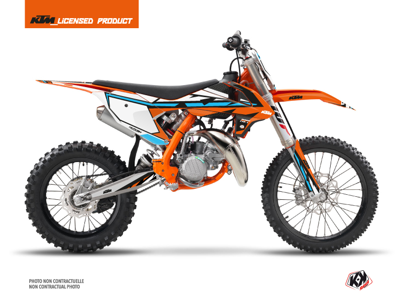 Kit Déco Moto Cross Rift KTM 85 SX Orange Bleu