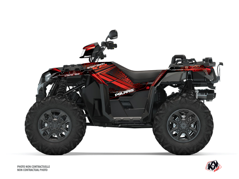 Kit Déco Quad Rock Polaris 1000 Sportsman XP S Forest Noir Rouge