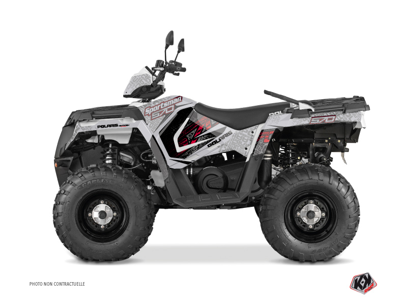 Kit Déco Quad Rock Polaris 570 Sportsman Touring Gris Rouge