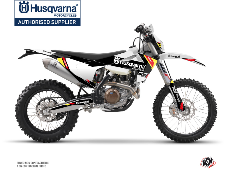 Husqvarna 350 FE Dirt Bike Rocky Graphic Kit Black