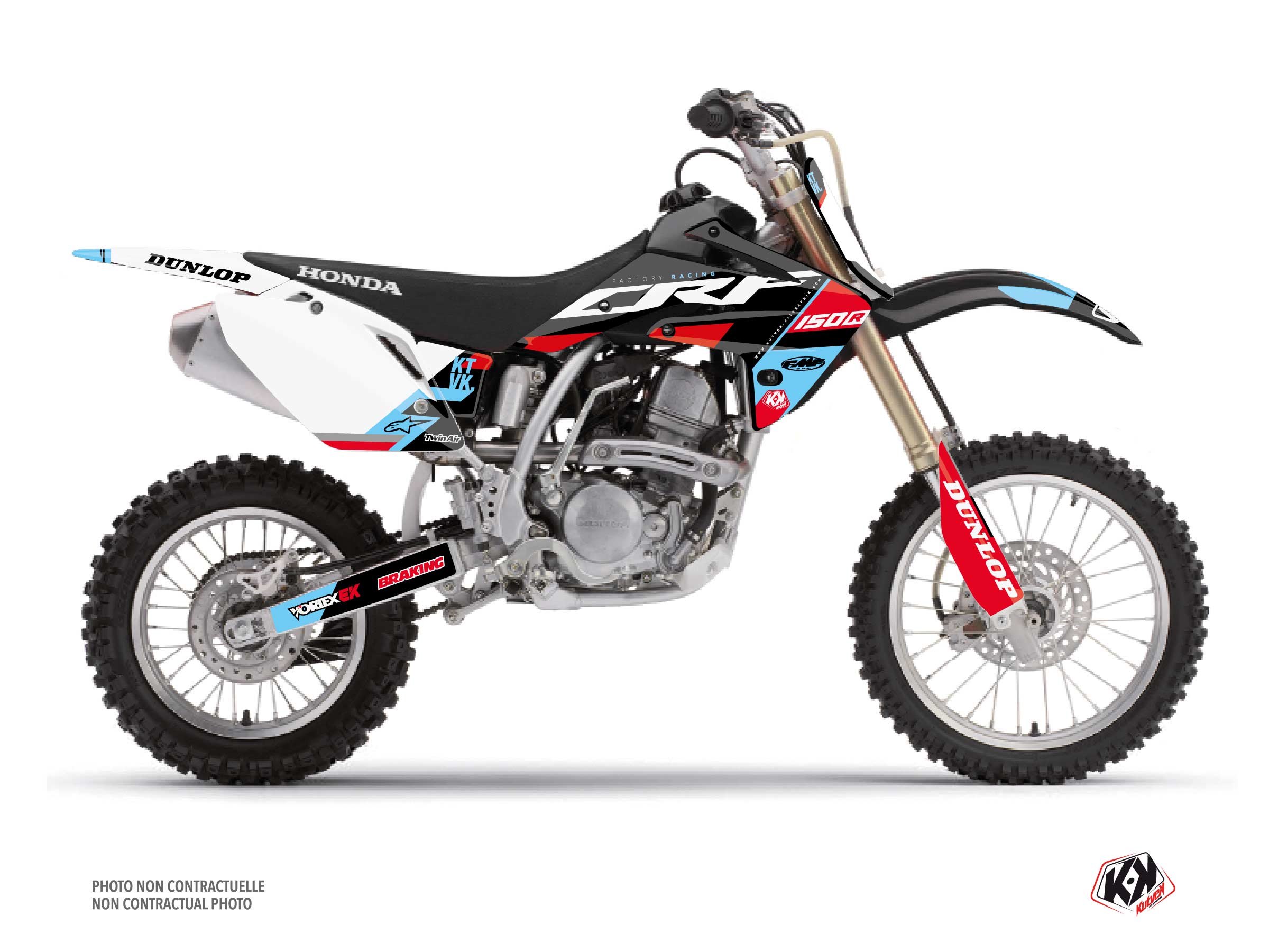 Honda 150 CRF Dirt Bike Rookie Graphic Kit Black