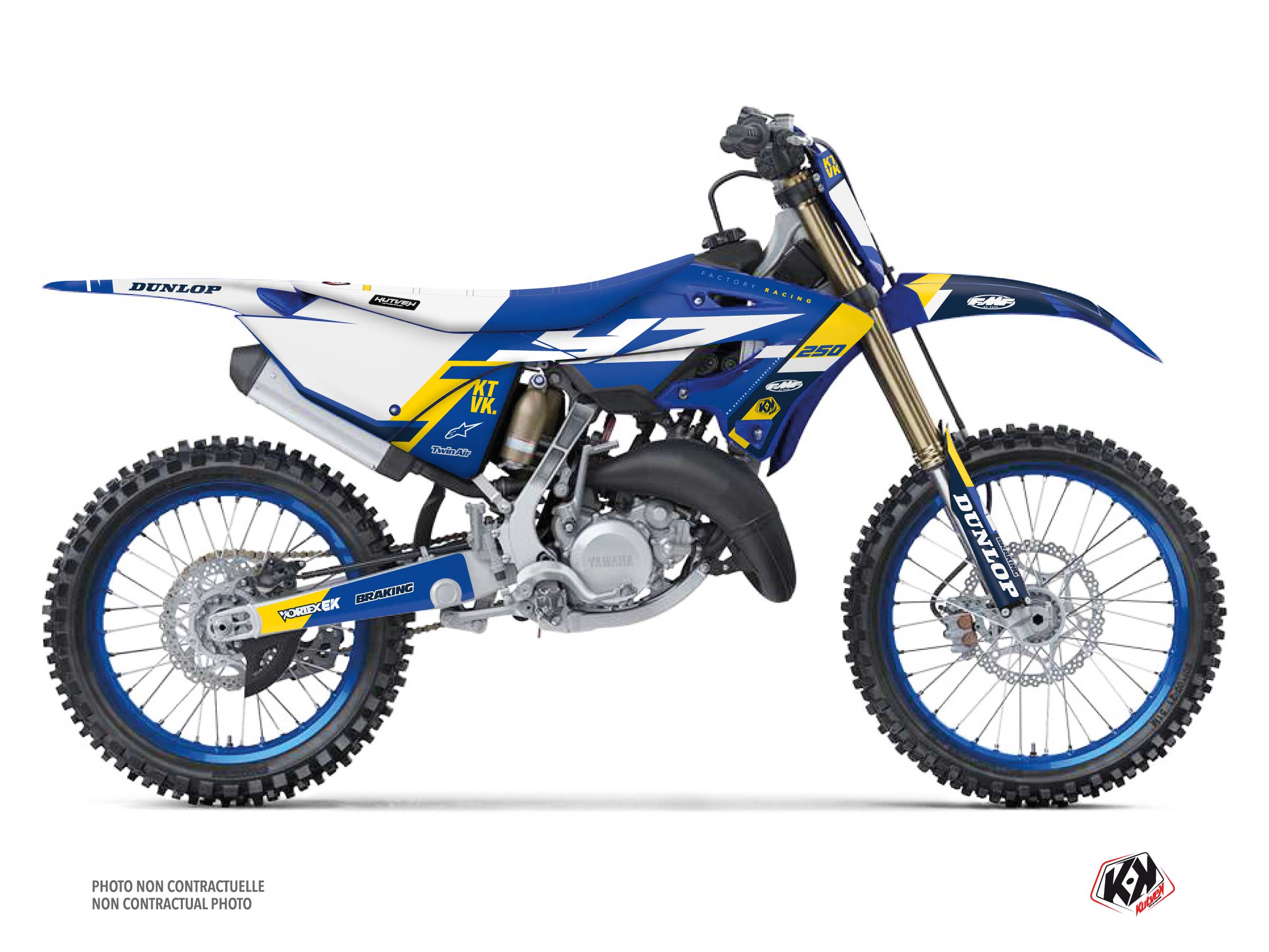 Kit Déco Moto Cross Rookie Yamaha 250 YZ Bleu