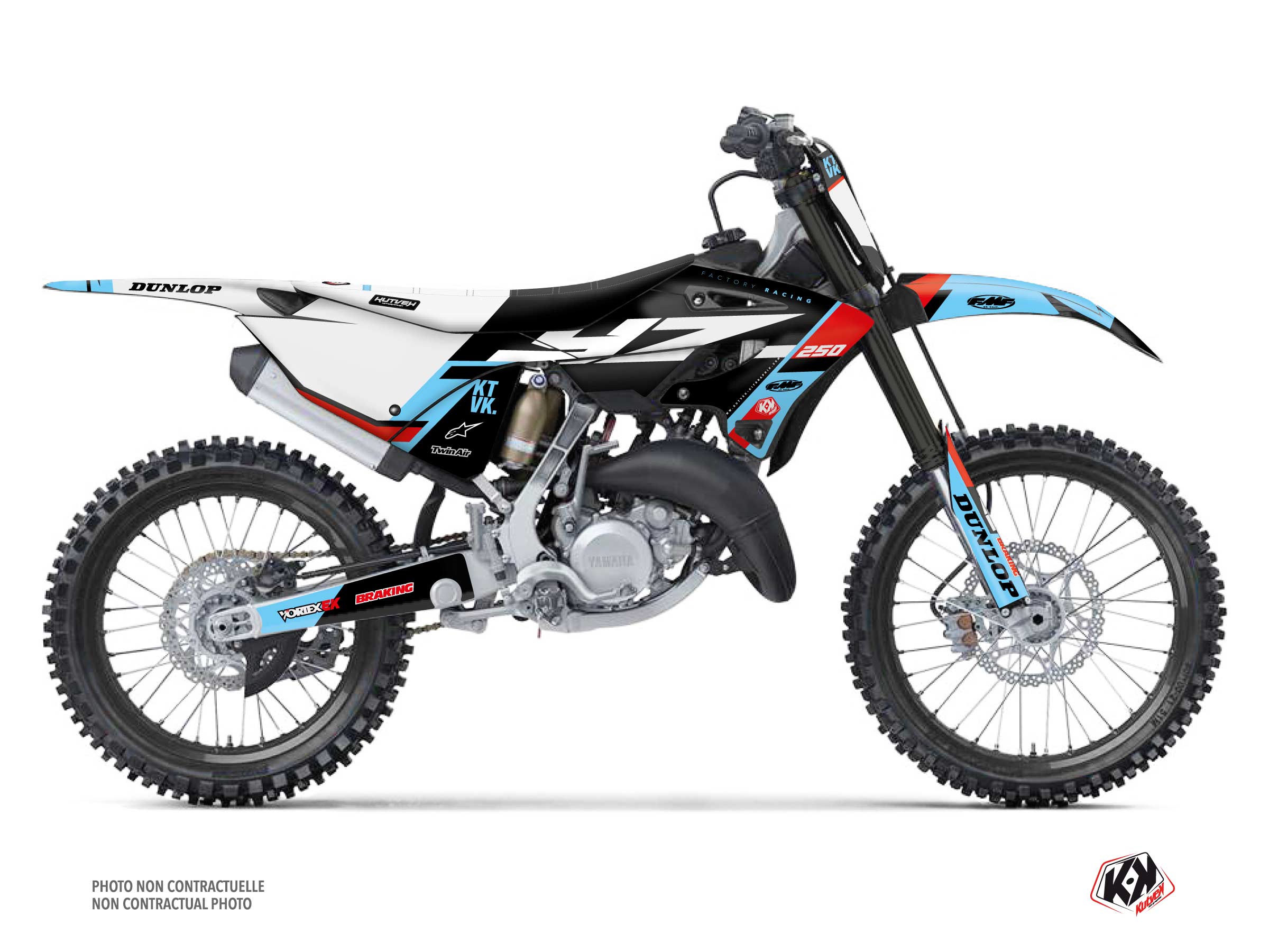 Kit Déco Moto Cross Rookie Yamaha 250 YZ Noir