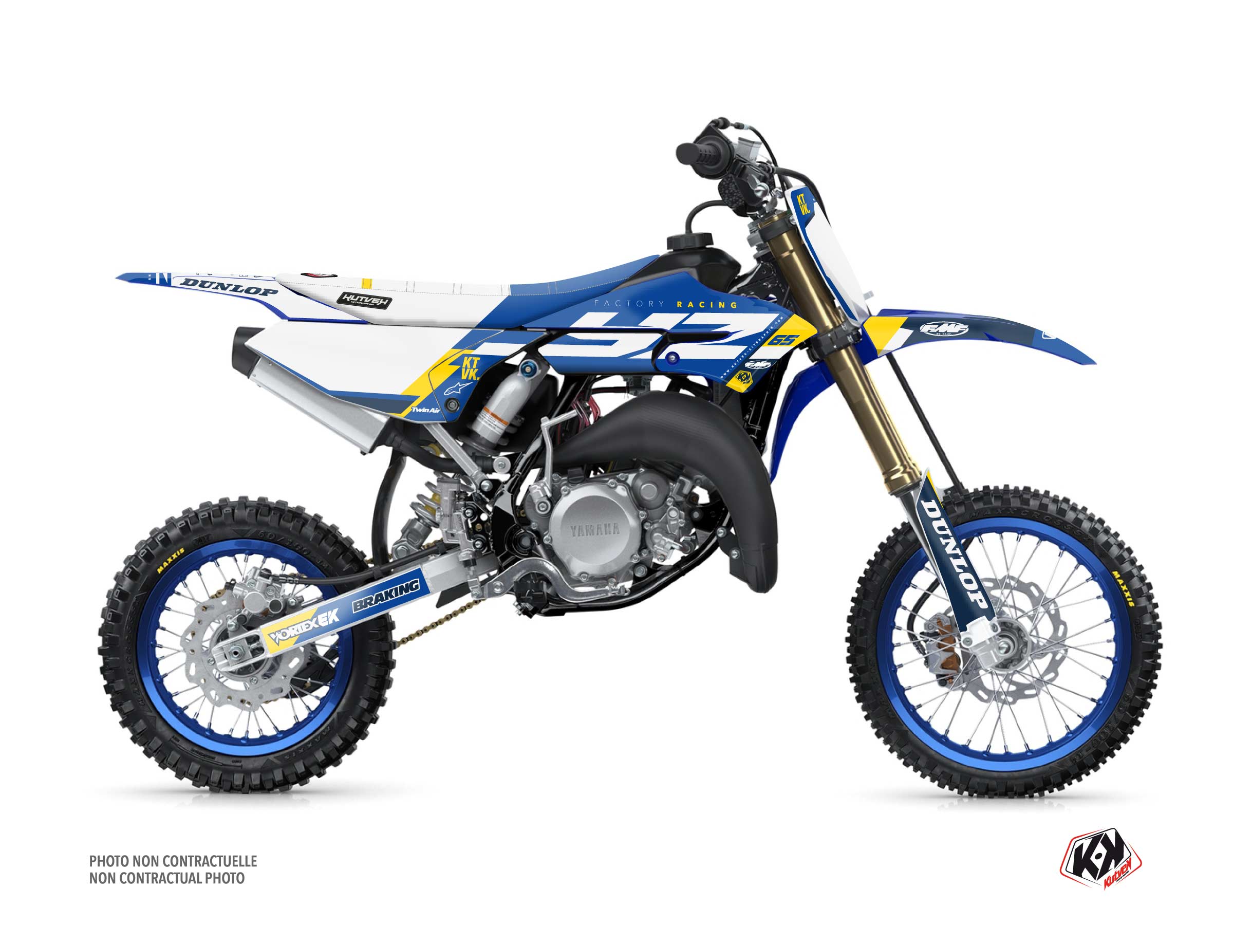 Yamaha 65 YZ Dirt Bike Rookie Graphic Kit Blue