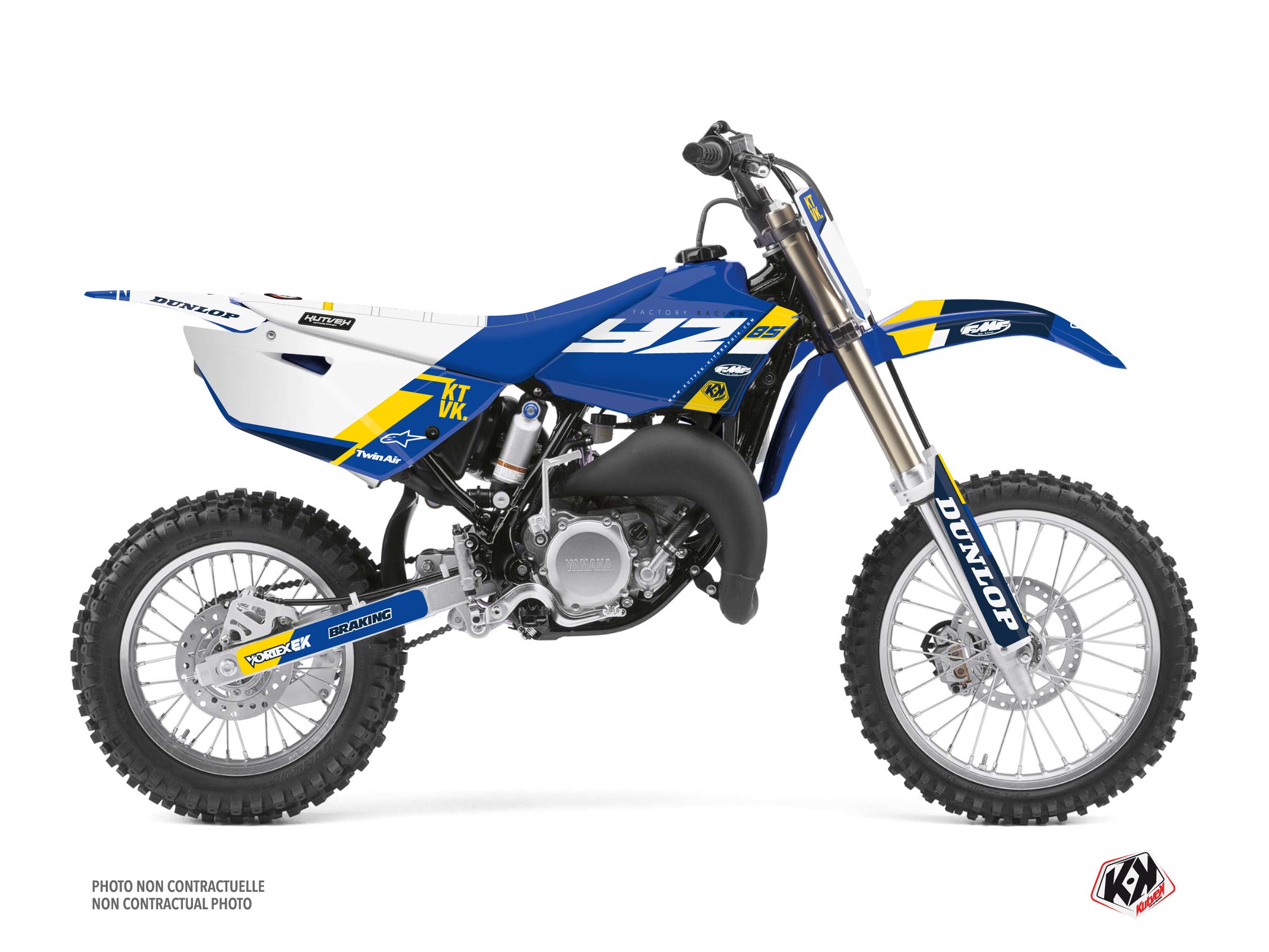 Kit Déco Moto Cross Rookie Yamaha 85 YZ Bleu