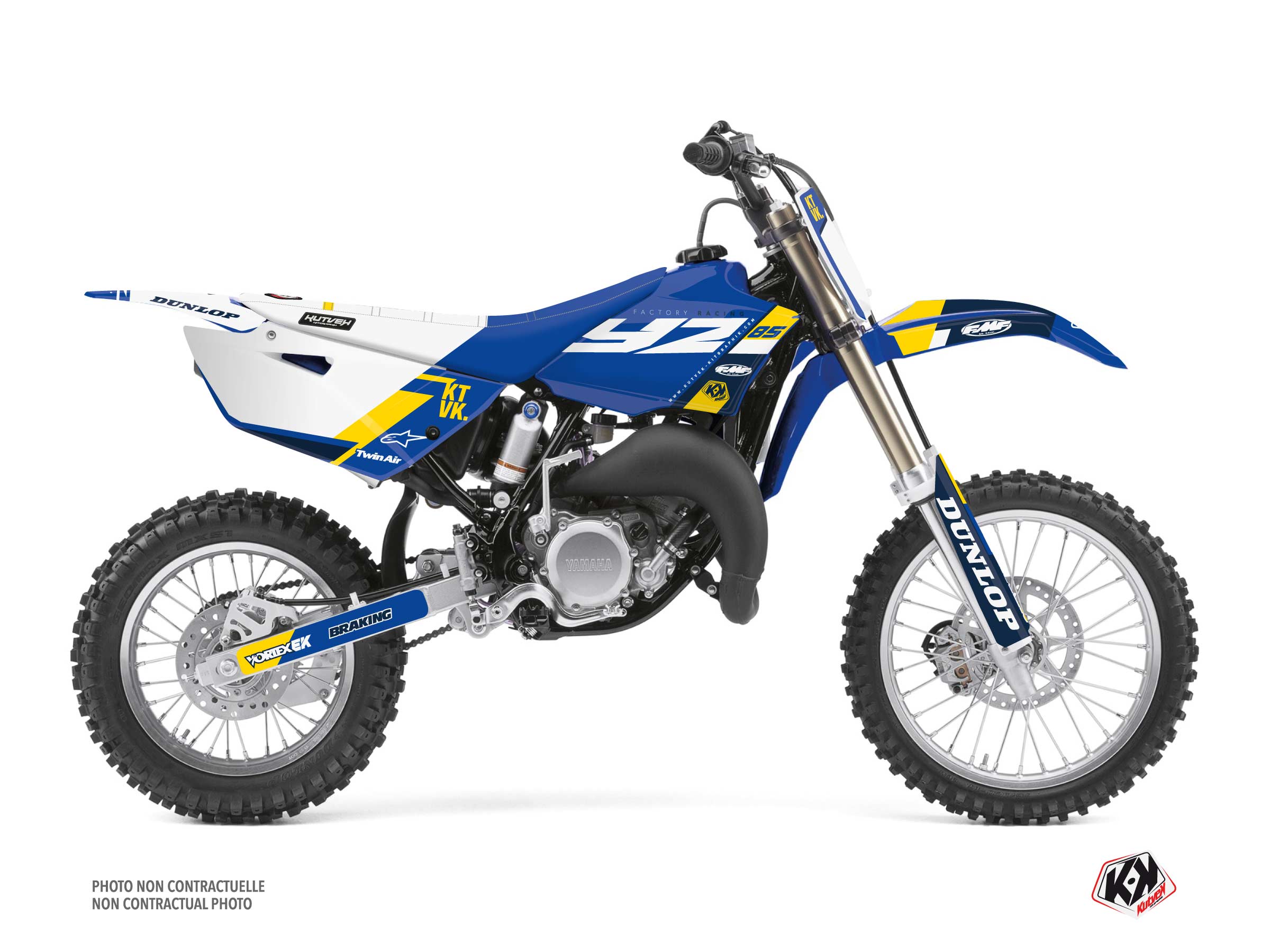 Yamaha 85 YZ Dirt Bike Rookie Graphic Kit Blue