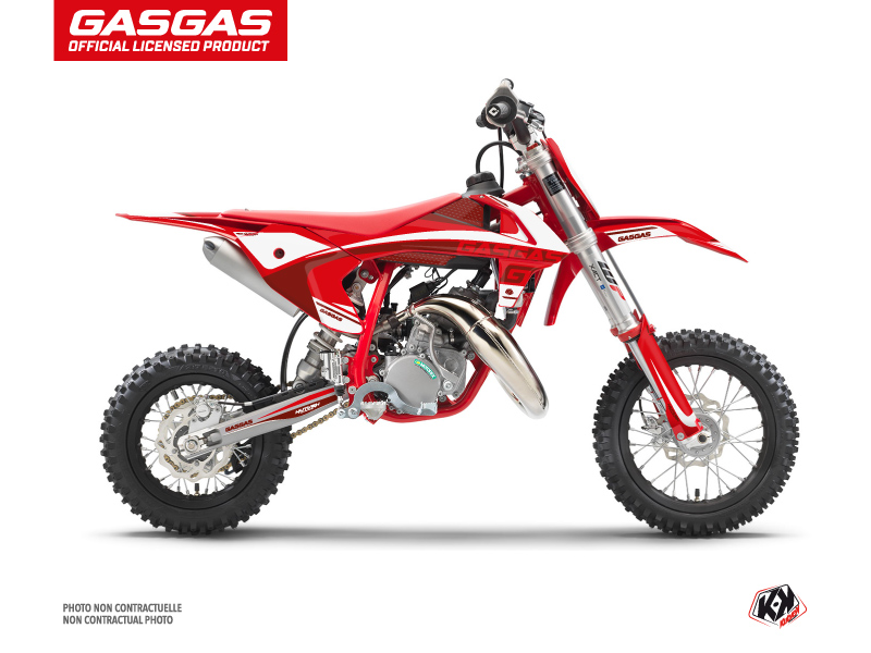 GASGAS MC 50 Dirt Bike Rush Graphic Kit Red