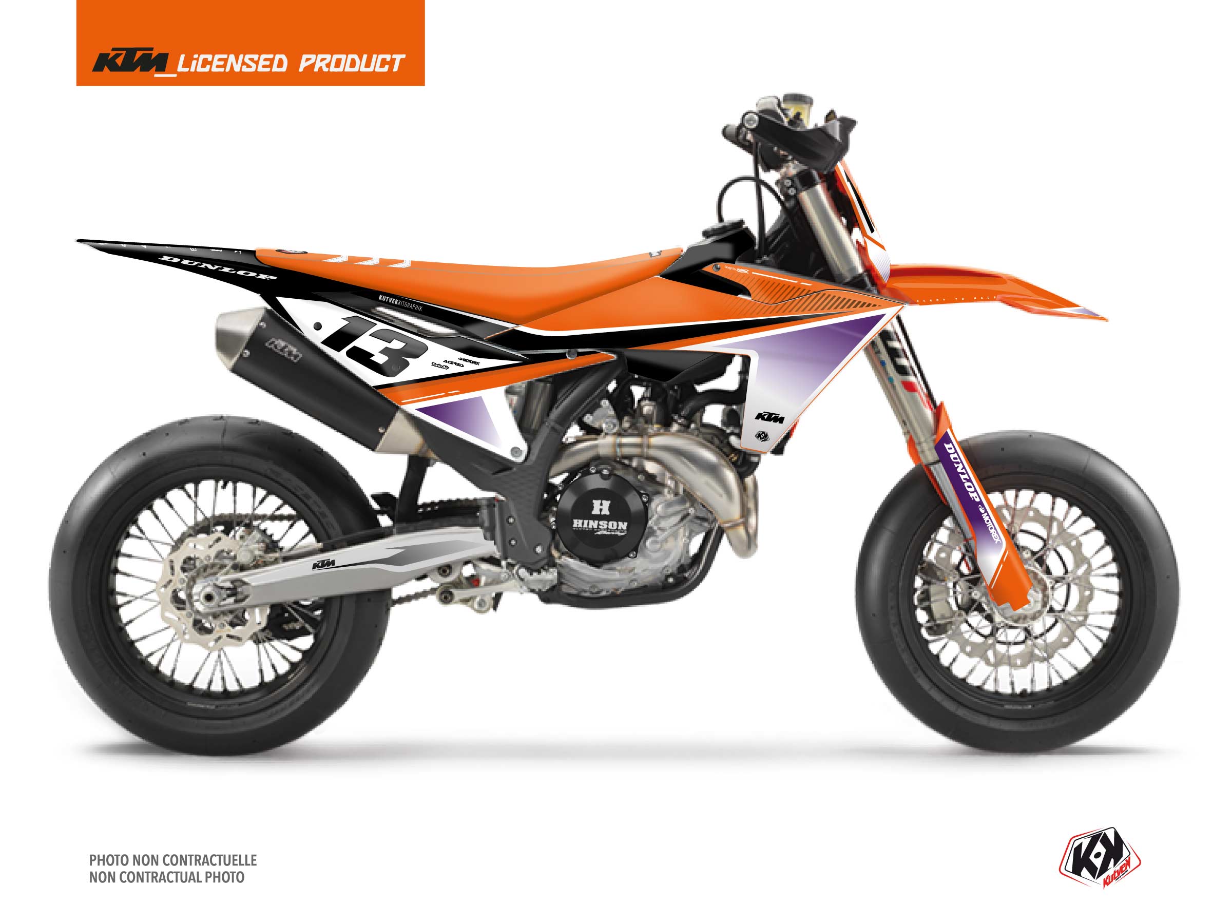 KTM 450 SMR Dirt Bike Shaw Graphic Kit Purple