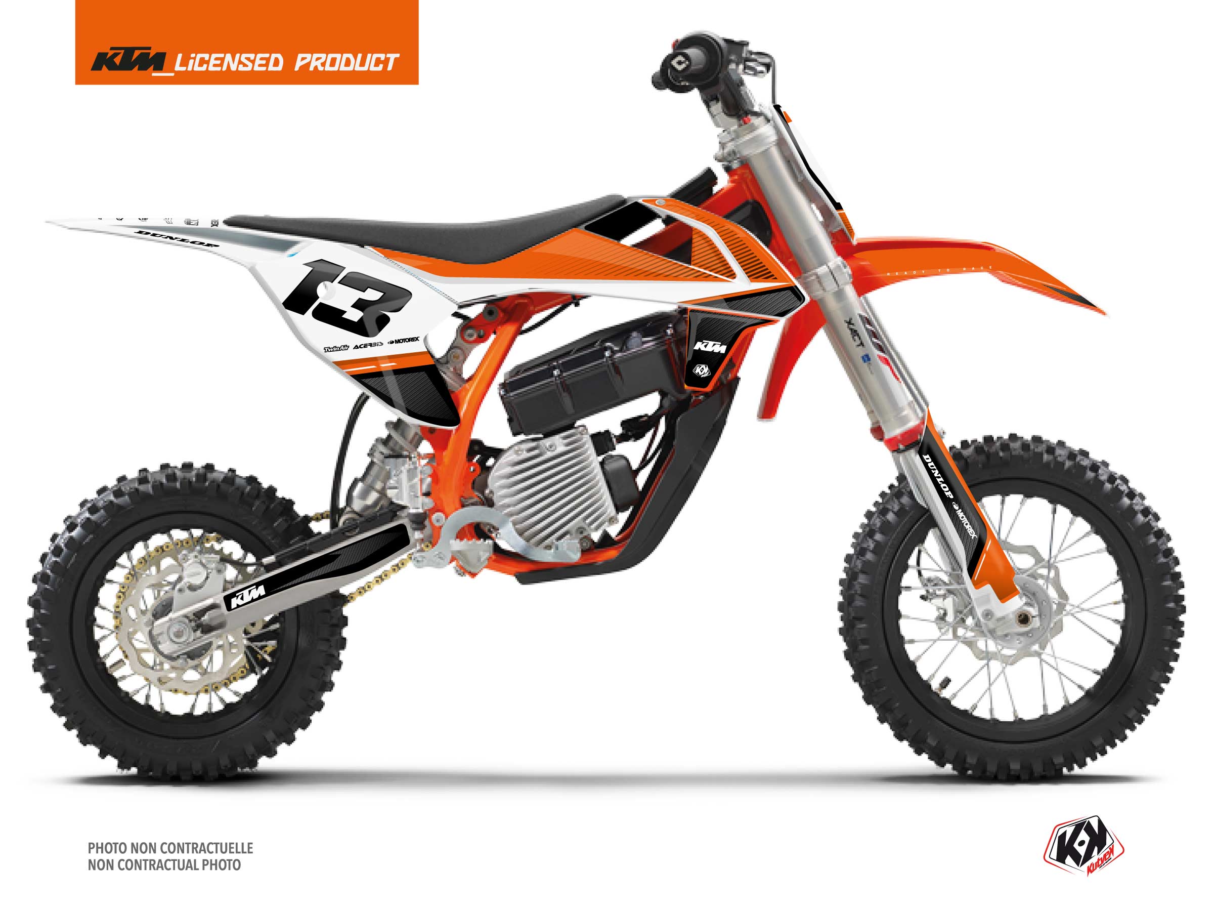 KTM SX-E 5 Dirt Bike SHAW Graphic Kit Black