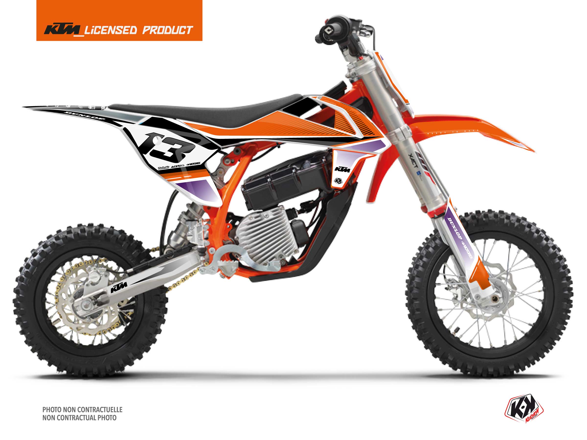 KTM SX-E 5 Dirt Bike SHAW Graphic Kit Purple