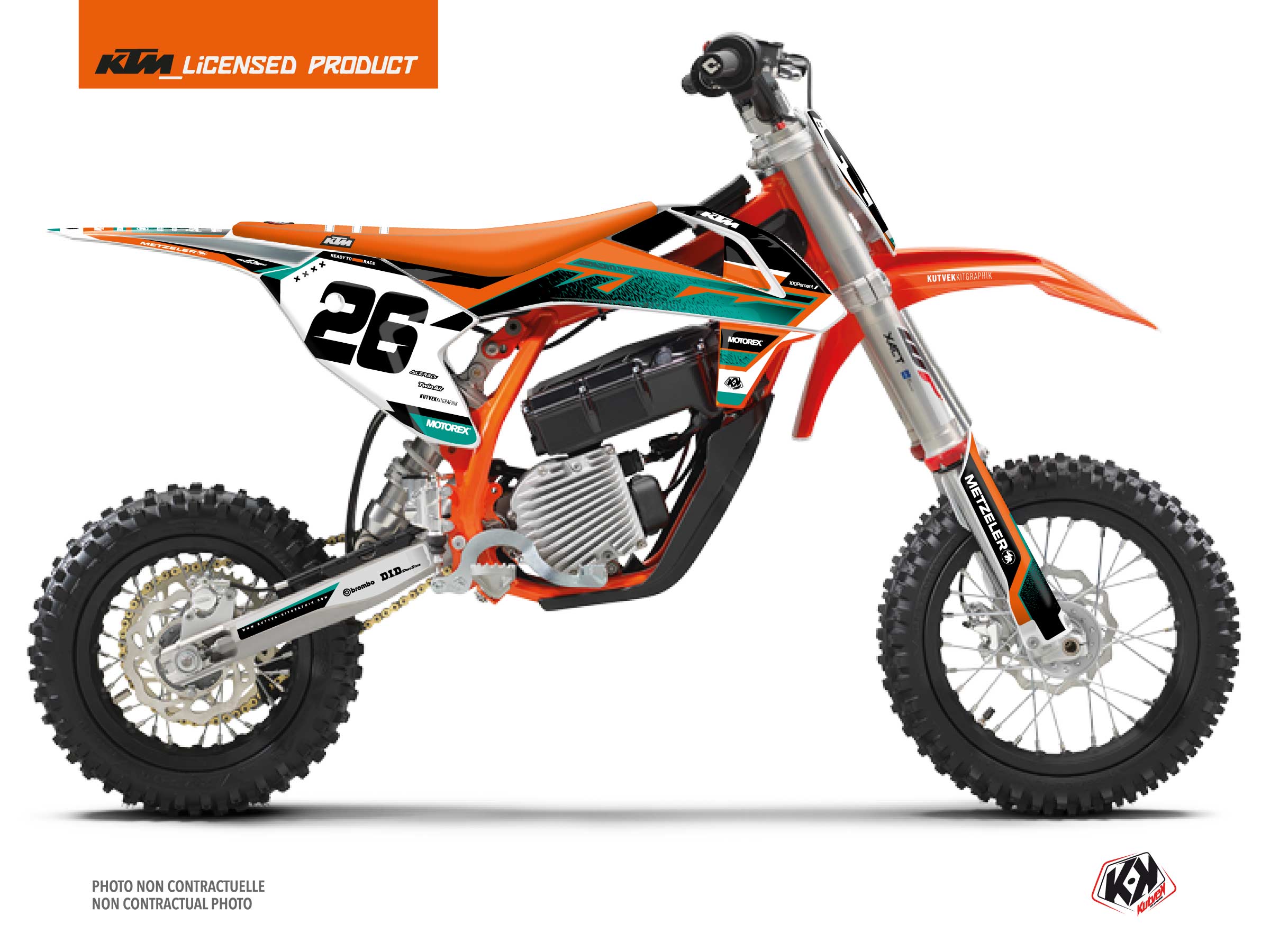 Kit Déco Motocross Sizzle Ktm Sx E 5 Vert