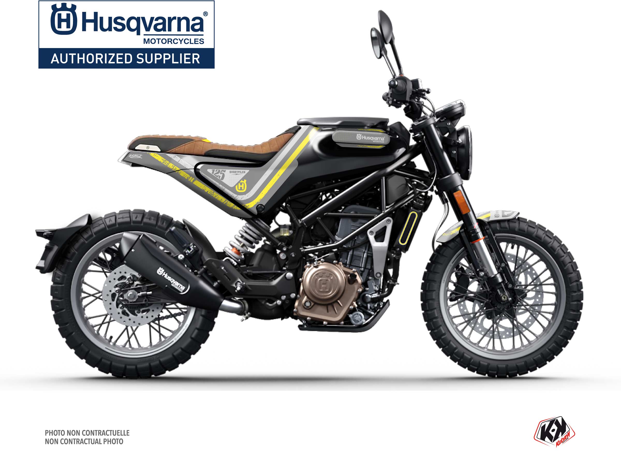 Kit Déco Moto skramb Husqvarna Svartpilen 125 Jaune