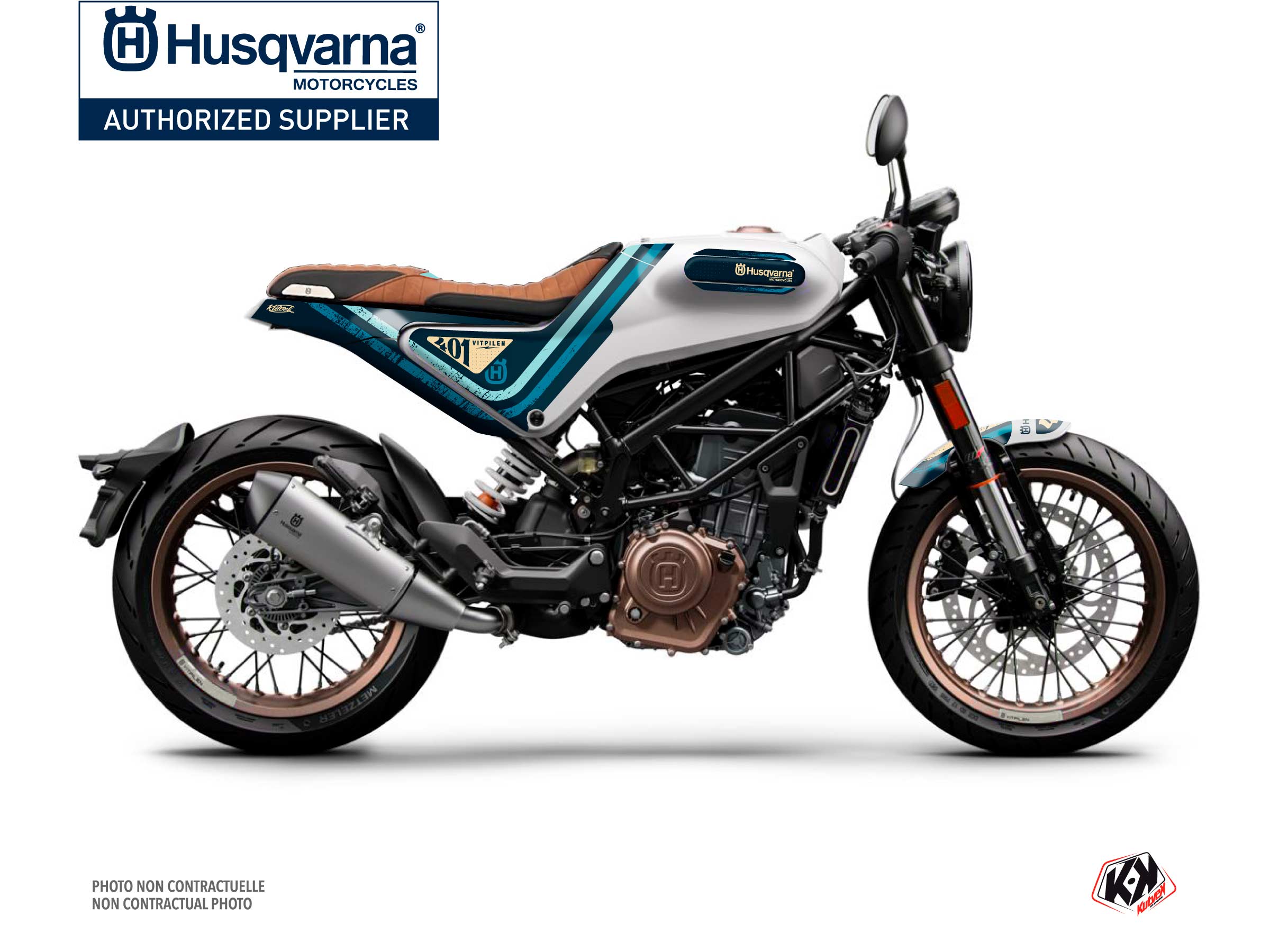 Kit Déco Moto Skramb Husqvarna Vitpilen 401 Bleu