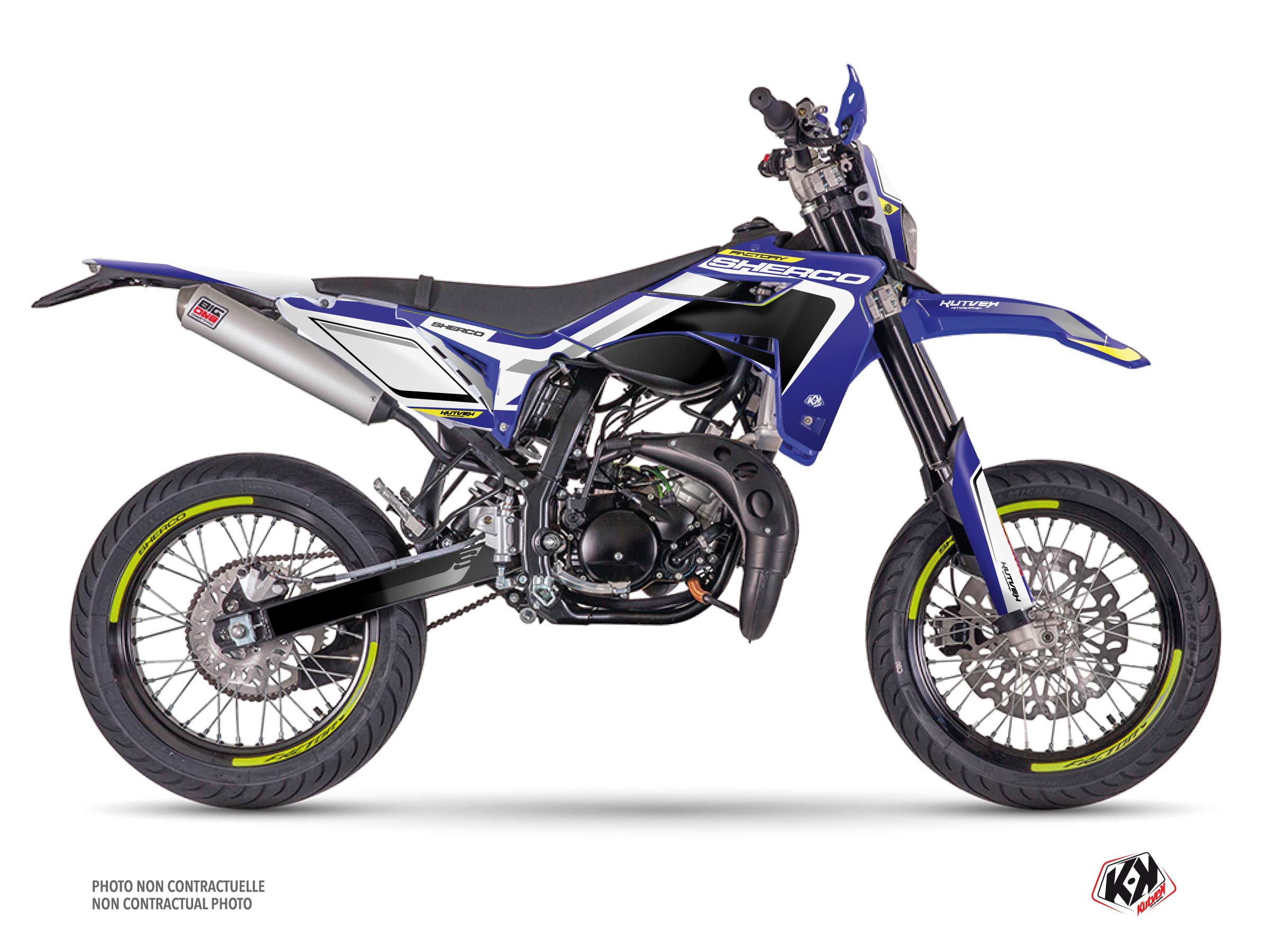 Kit Déco 50cc Skratch Sherco SM 50 Bleu