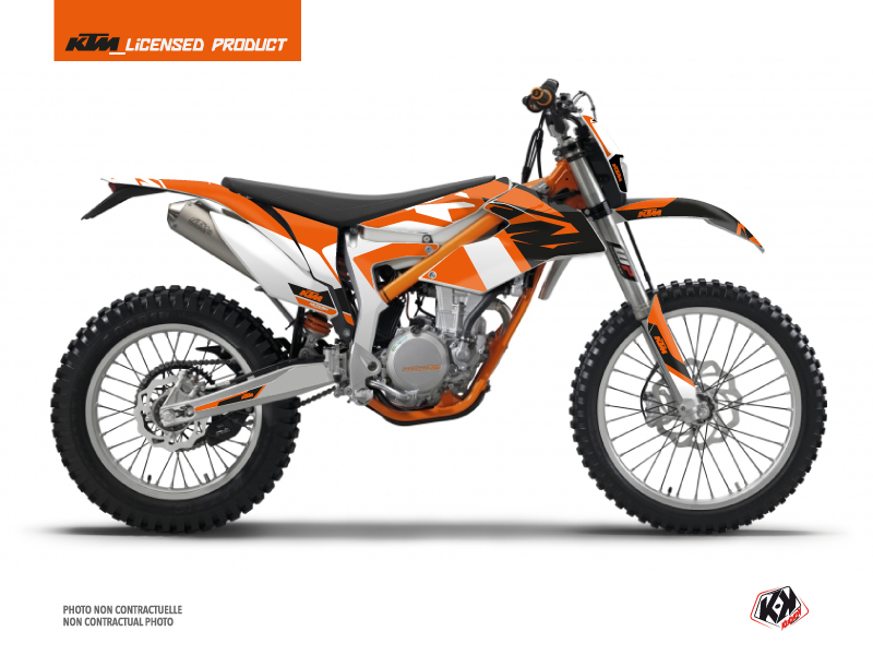 Kit Déco Moto Cross Skyline KTM 350 FREERIDE Orange