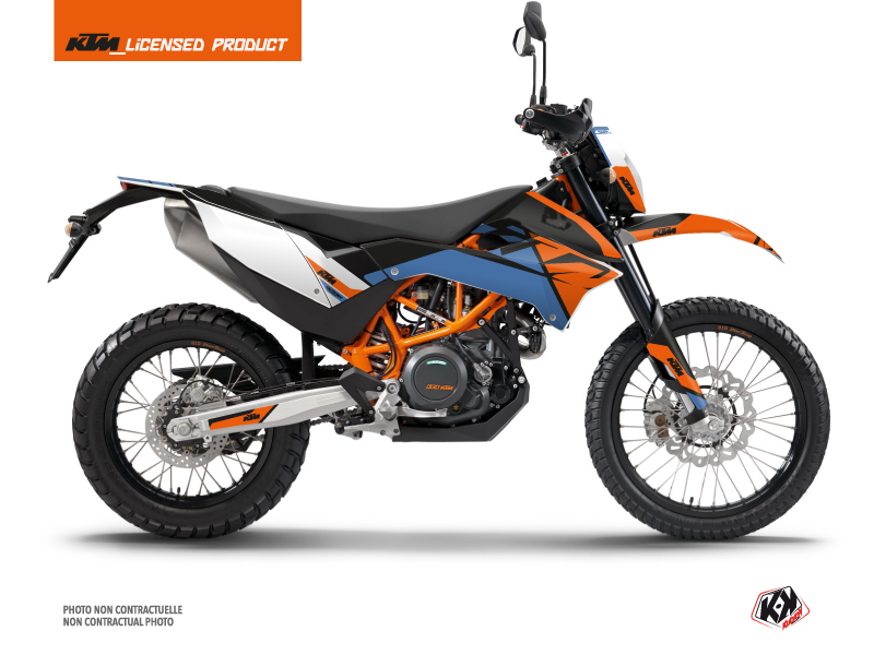 KTM 690 ENDURO R Dirt Bike Skyline Graphic Kit Blue