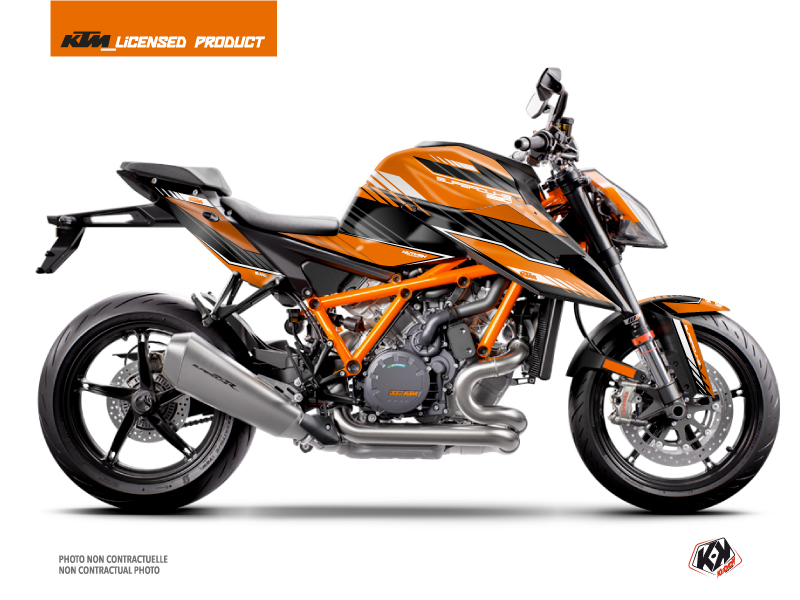 KTM Super Duke 1290 R Street Bike Slash Graphic Kit Orange Black