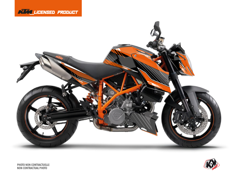 KTM Super Duke 990 Street Bike Slash Graphic Kit Orange Black