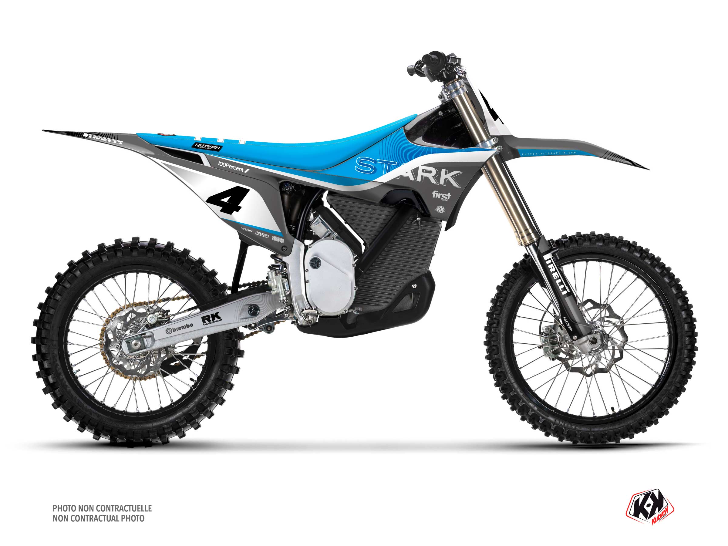 Kit Déco Motocross Slide Stark Future Varg Bleu