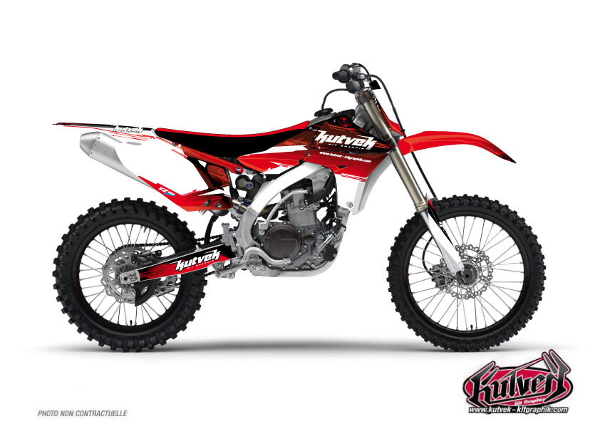 Yamaha 125 YZ Dirt Bike Slider Graphic kit UFO Relift Red