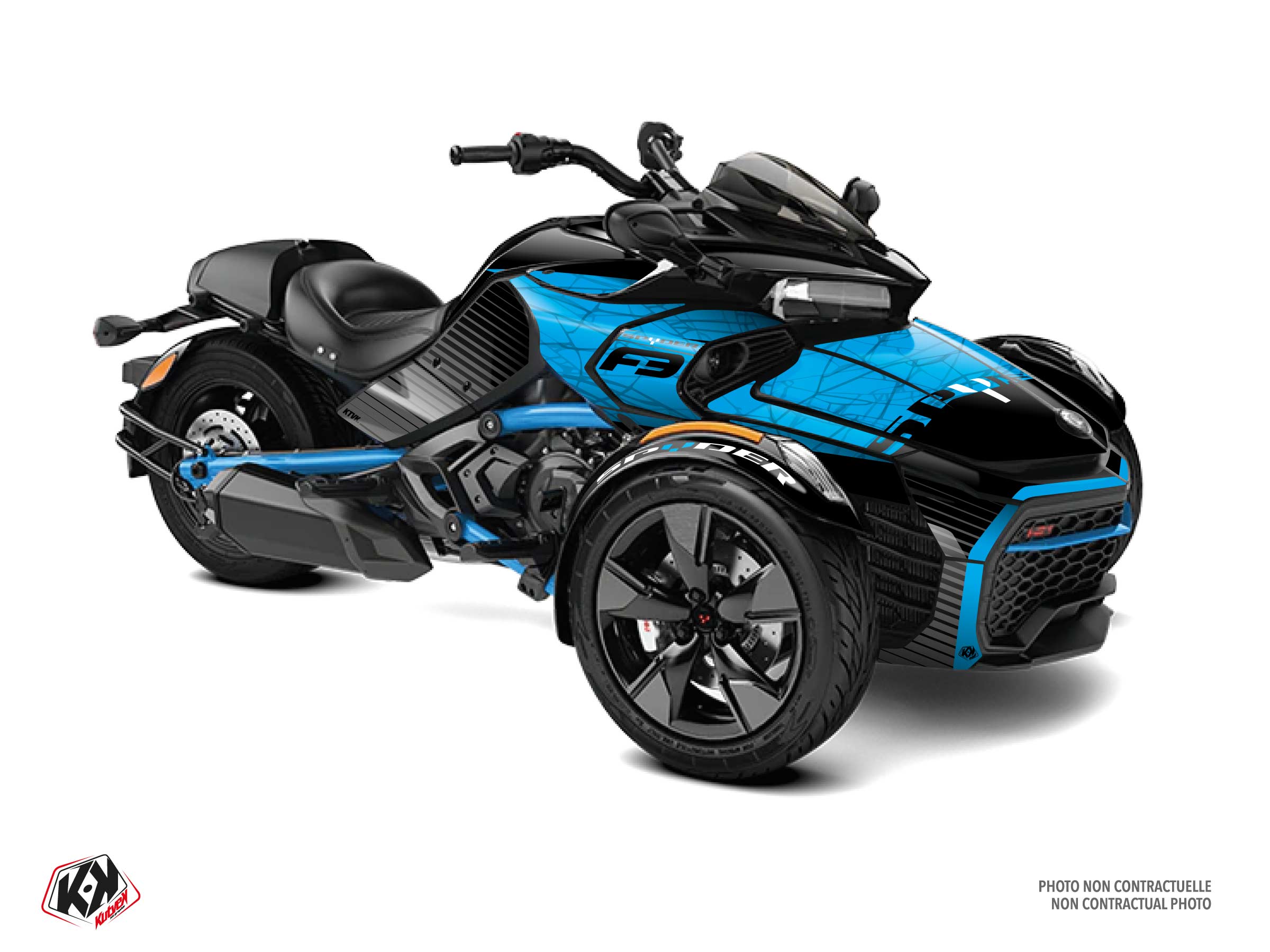 Kit Déco Hybride Snare Can-am Spyder F3 Bleu