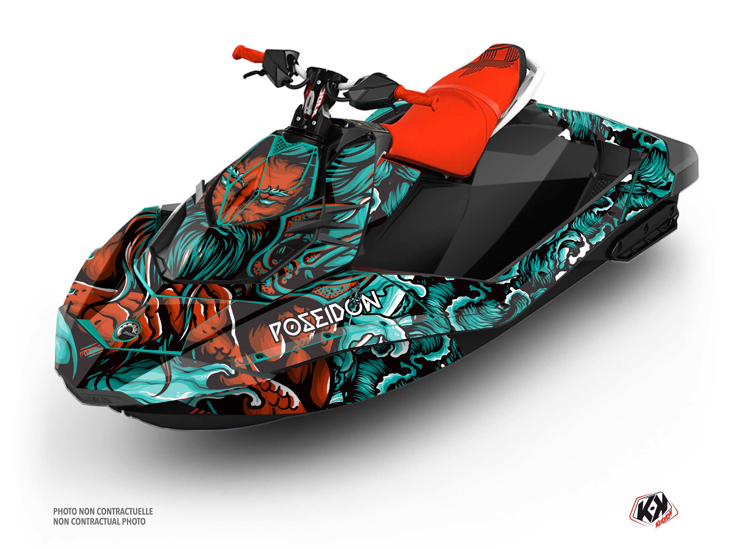 Kit Déco Jet-Ski Poseidon Seadoo Spark Rouge