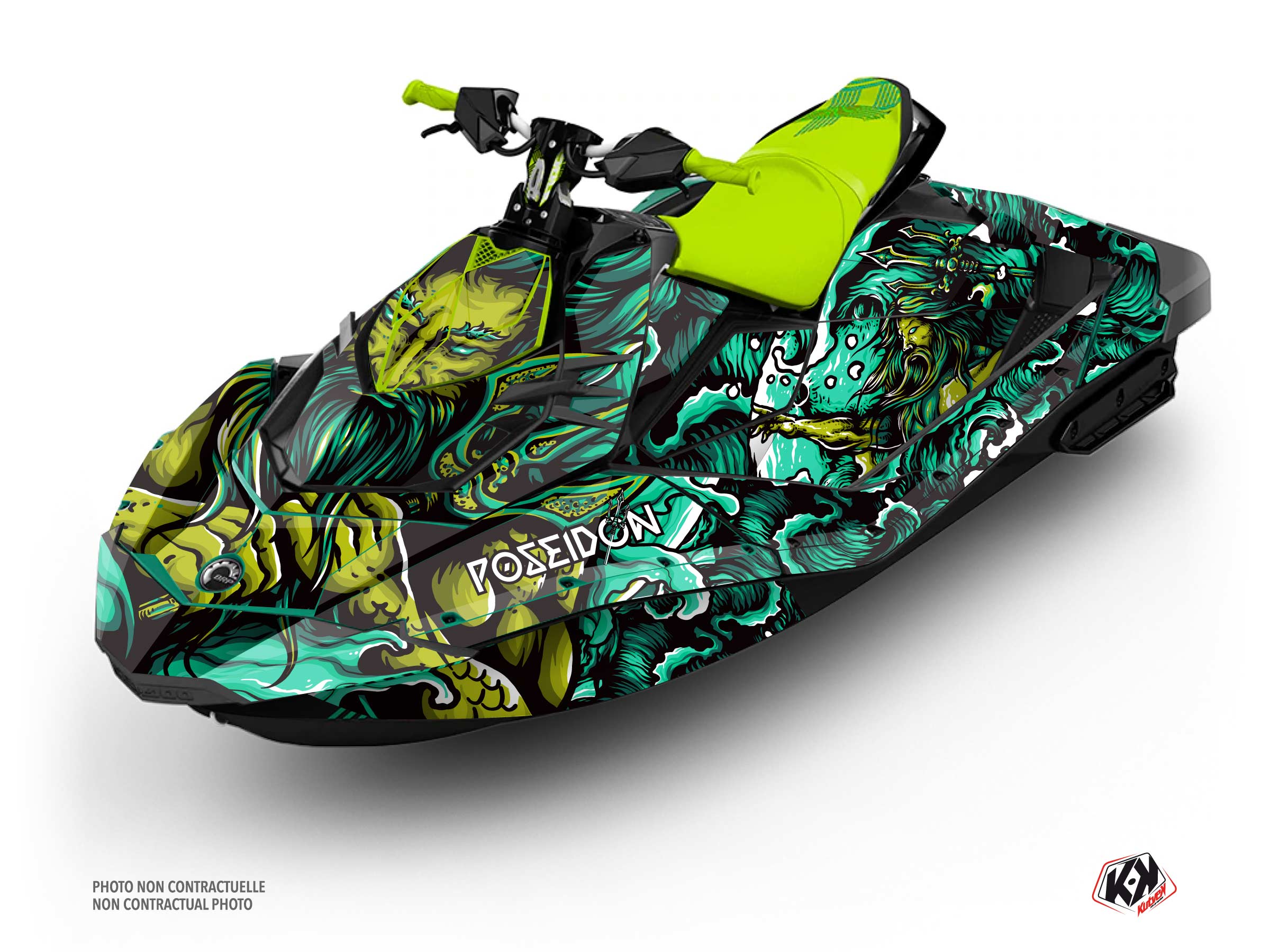 Kit Déco Jet-Ski Poseidon Seadoo Spark Vert Full