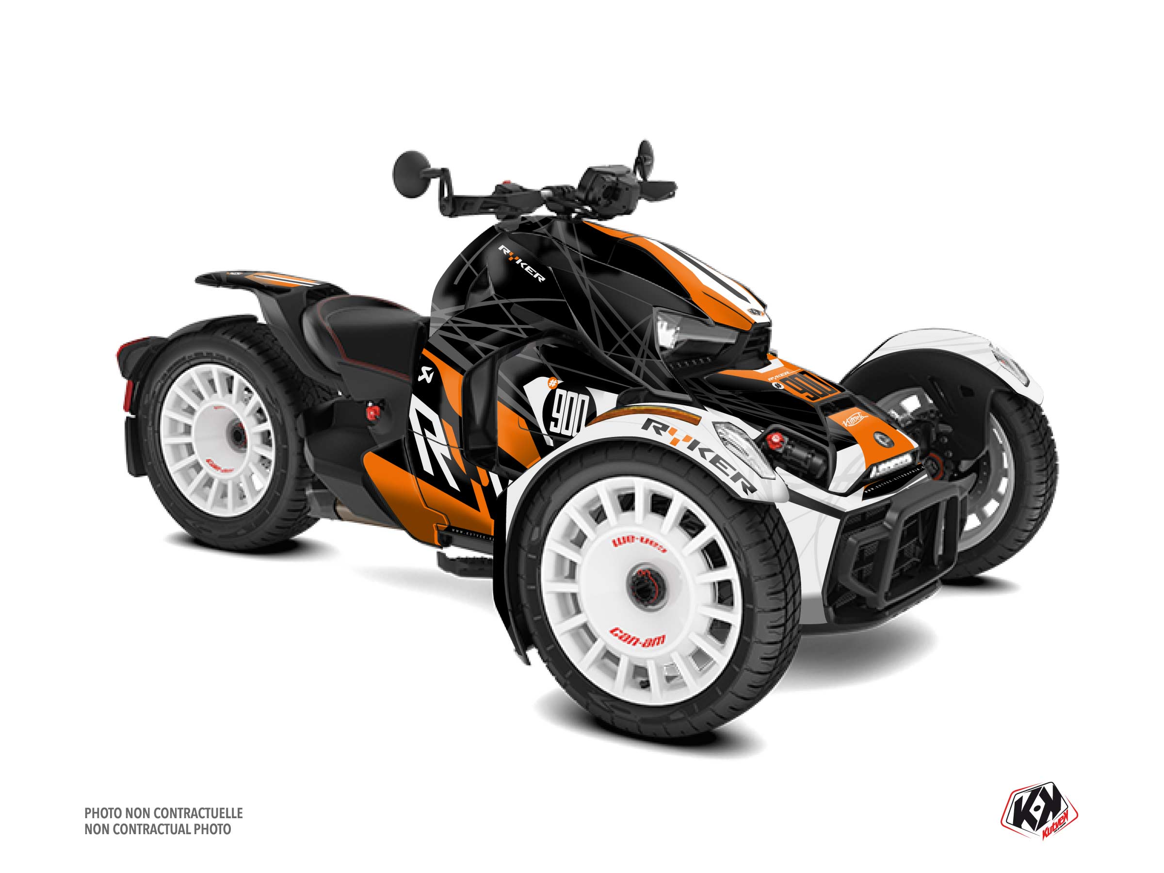 Kit Déco Hybride Speedline Can Am Ryker 900 Edition Rally Orange