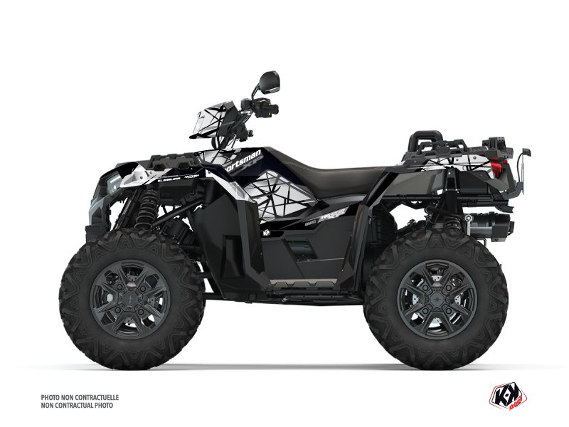 Polaris 1000 Sportsman XP S Forest ATV Spin Graphic Kit Grey