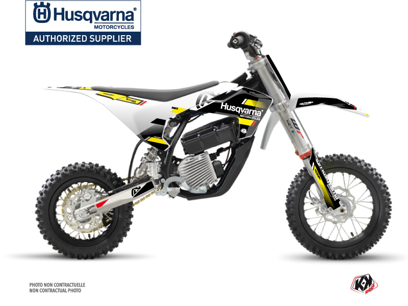 Husqvarna EE-5 Dirt Bike Split Graphic Kit Black Yellow