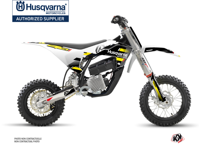 Kit Déco Moto Cross Split Husqvarna EE-5 Noir Jaune