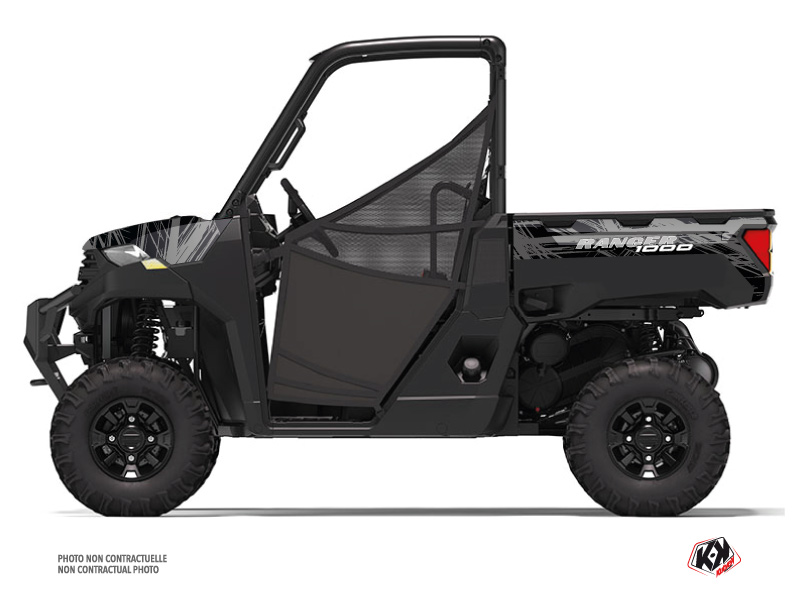 Polaris Ranger 1000 UTV Squad Graphic Kit Black Grey