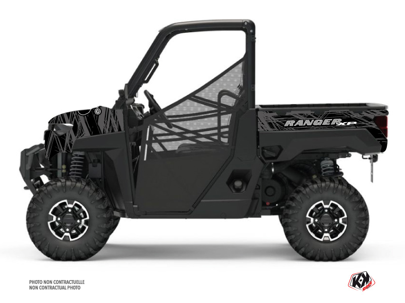 Polaris Ranger 1000 XP UTV Squad Graphic Kit Black Grey