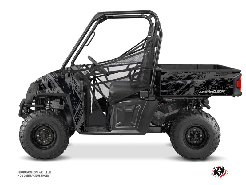 Polaris Ranger 570 FULL UTV Squad Graphic Kit Black Grey