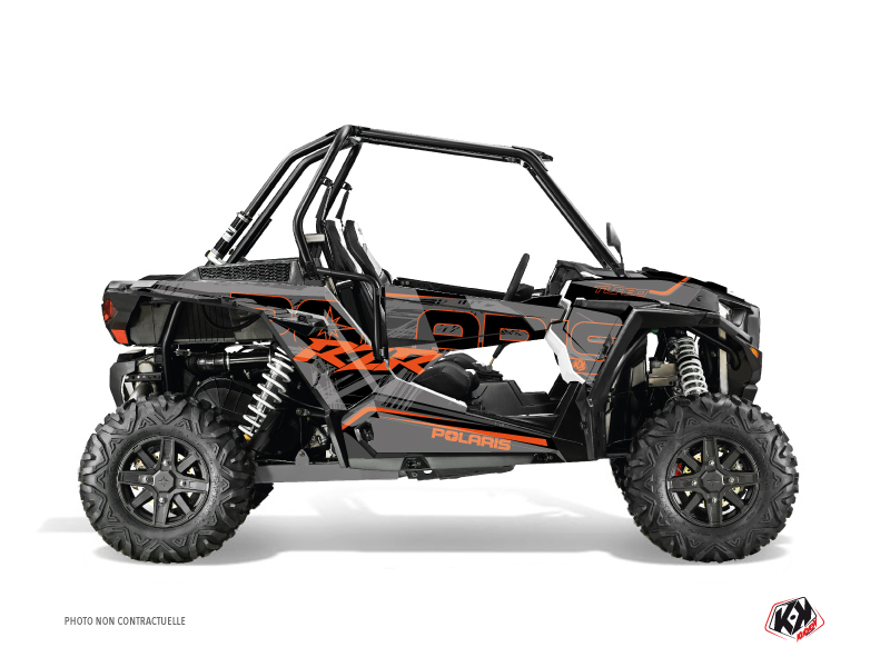 Polaris RZR 1000 Turbo UTV Squad Graphic Kit Grey Orange