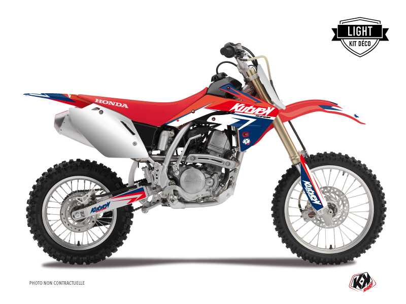 Honda 125 CR Dirt Bike Stage Graphic Kit Blue Red LIGHT Kutvek Kit Graphik