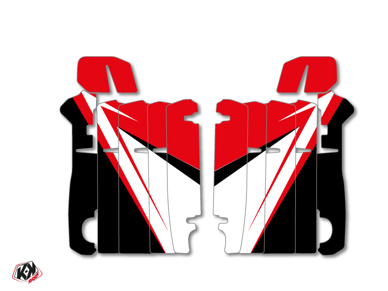 Graphic Kit Radiator guards Stage Honda 250 CRF 2014-2016 Red