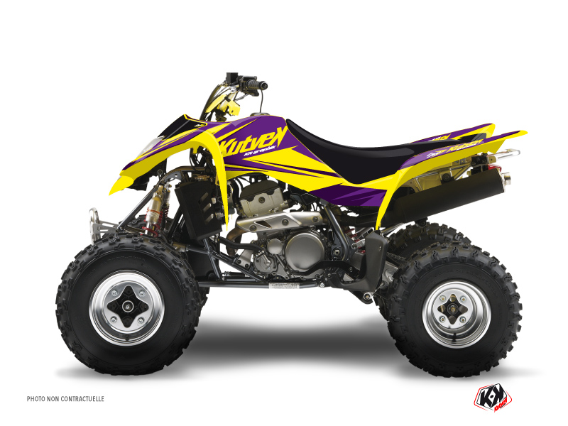 Suzuki 250 LTZ ATV Stage Graphic Kit Yellow Purple